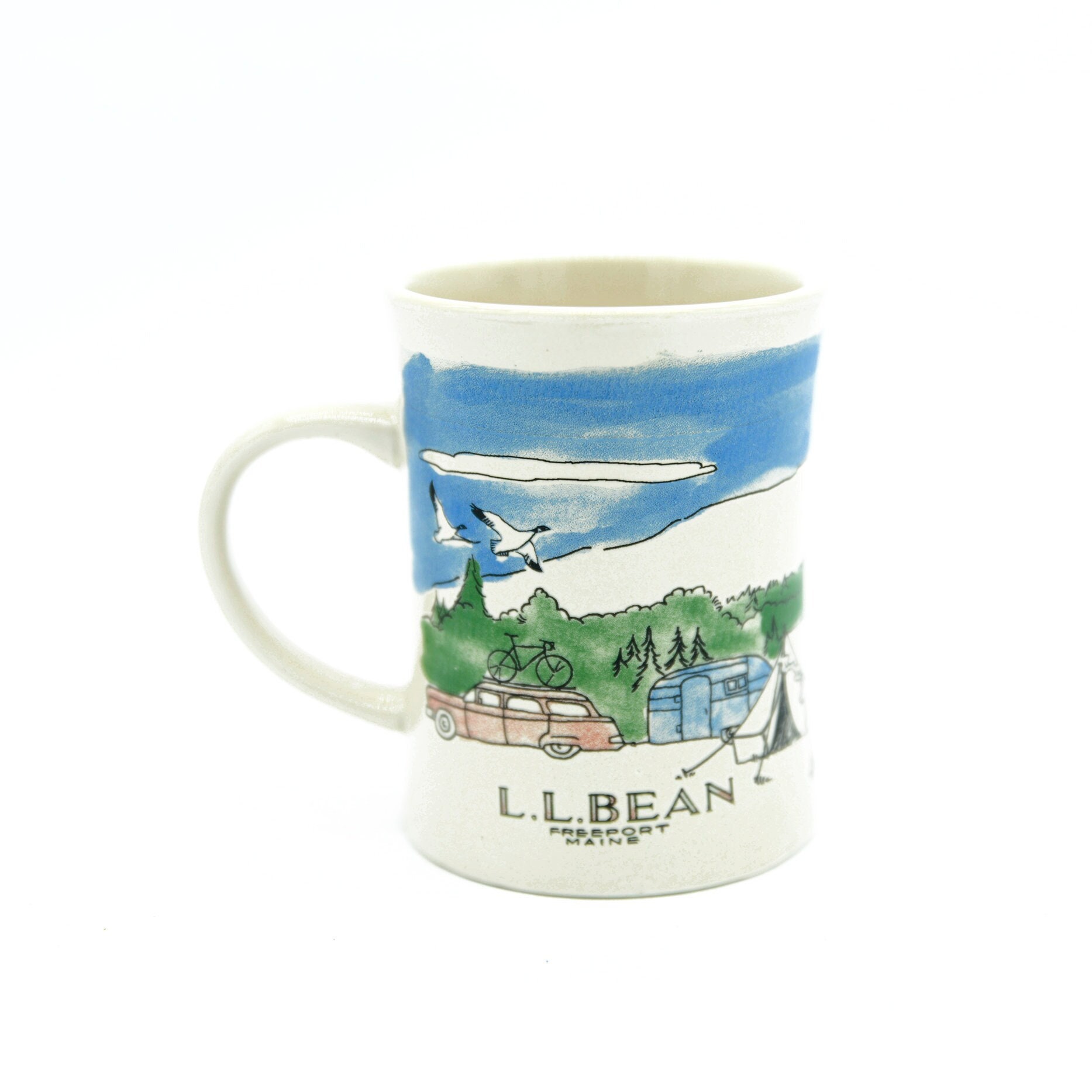 LL Bean Coffee Mug Ceramic Mug Camping Hiking Fishing - Etsy