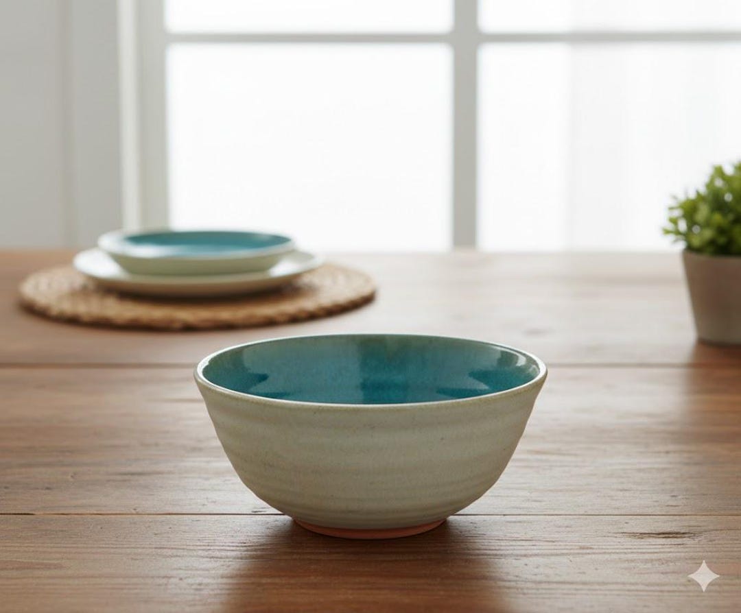 Rustic Small Bowl Studio Pottery Bowl, Small Stoneware Bowl, Rustic Farmhouse Kitchen ...