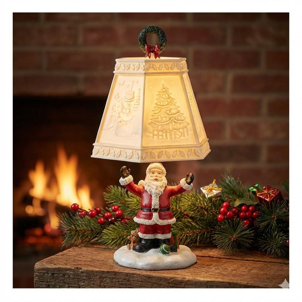 Santa Claus Yankee Candle Lamp, Christmas Luminary, Tealight