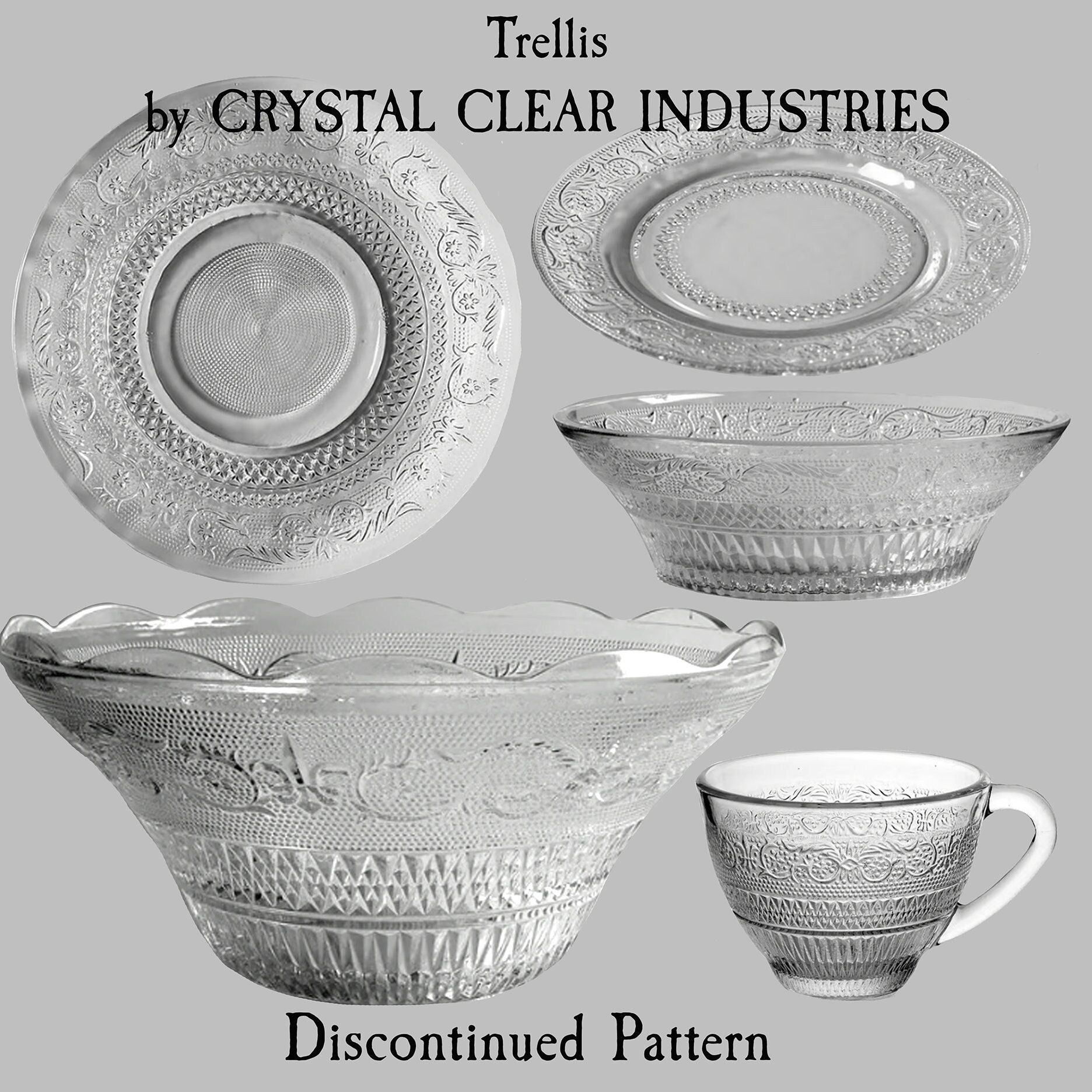 Crystal dinner set hot sale