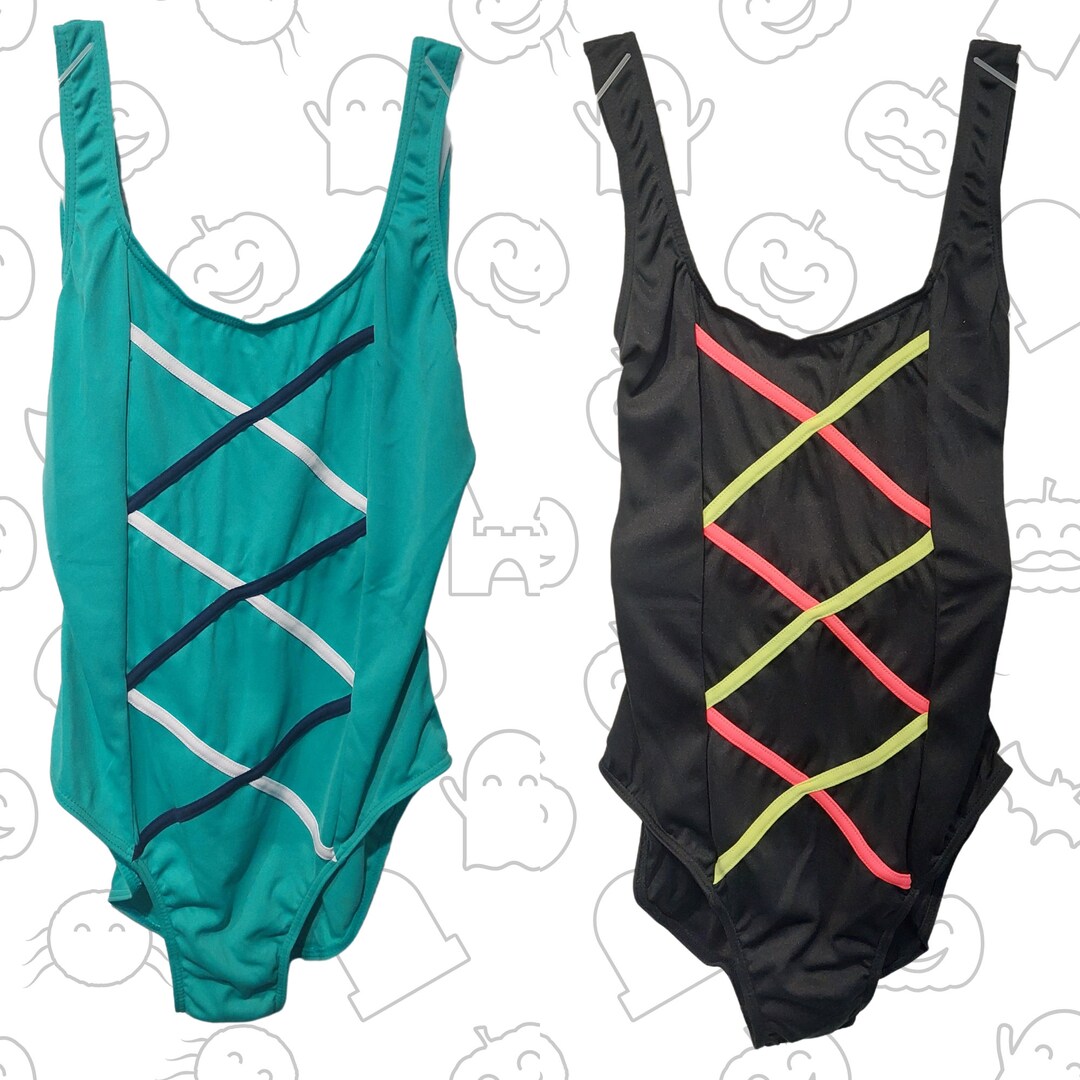 Criss-Cross Contrast Dance Leotard Turquoise main image 1