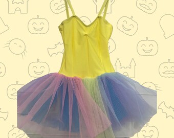 Sunshine Yellow Pastel Princess TuTu Dress Children's Halloween Costume