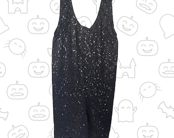 Black Sequin Party Wear Top Children's Fancy Dress Costume