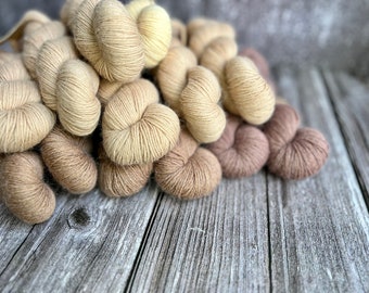 Plant Dyed, Hand Dyed Yarn, ECO Superwash Alpaca Sock, OEKO-TEX Certified. So Luxurious and soft, 50gm