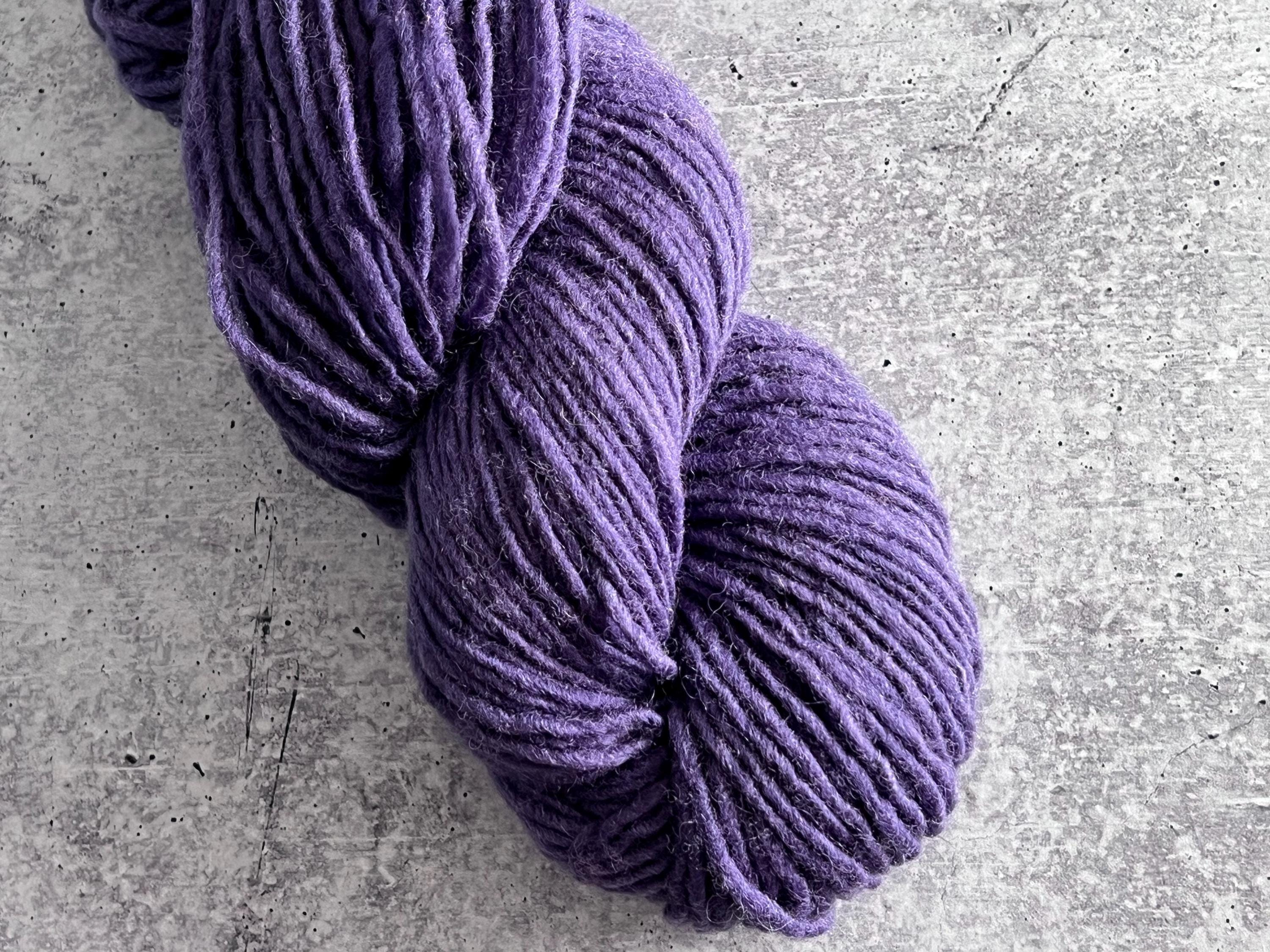 US Natural Wool Yarn, Plant Dyed, Hand Dyed, 100GM, Aran Weight