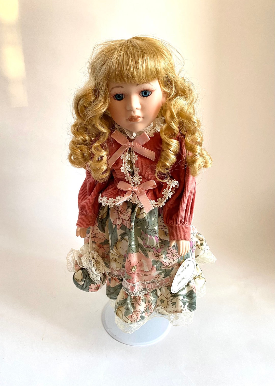 Vintage Leonardo Collectors Porcelain Doll Name Jemima Etsy