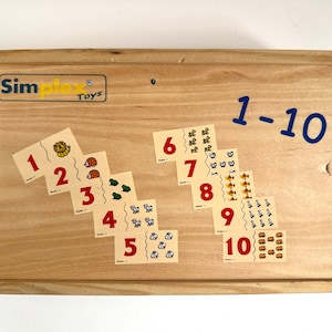 Eduedge Numeral - La combinación de cantidades son placas de rompecabezas autocorrectoras. Jugar con él mejora la concentración y la coordinación.