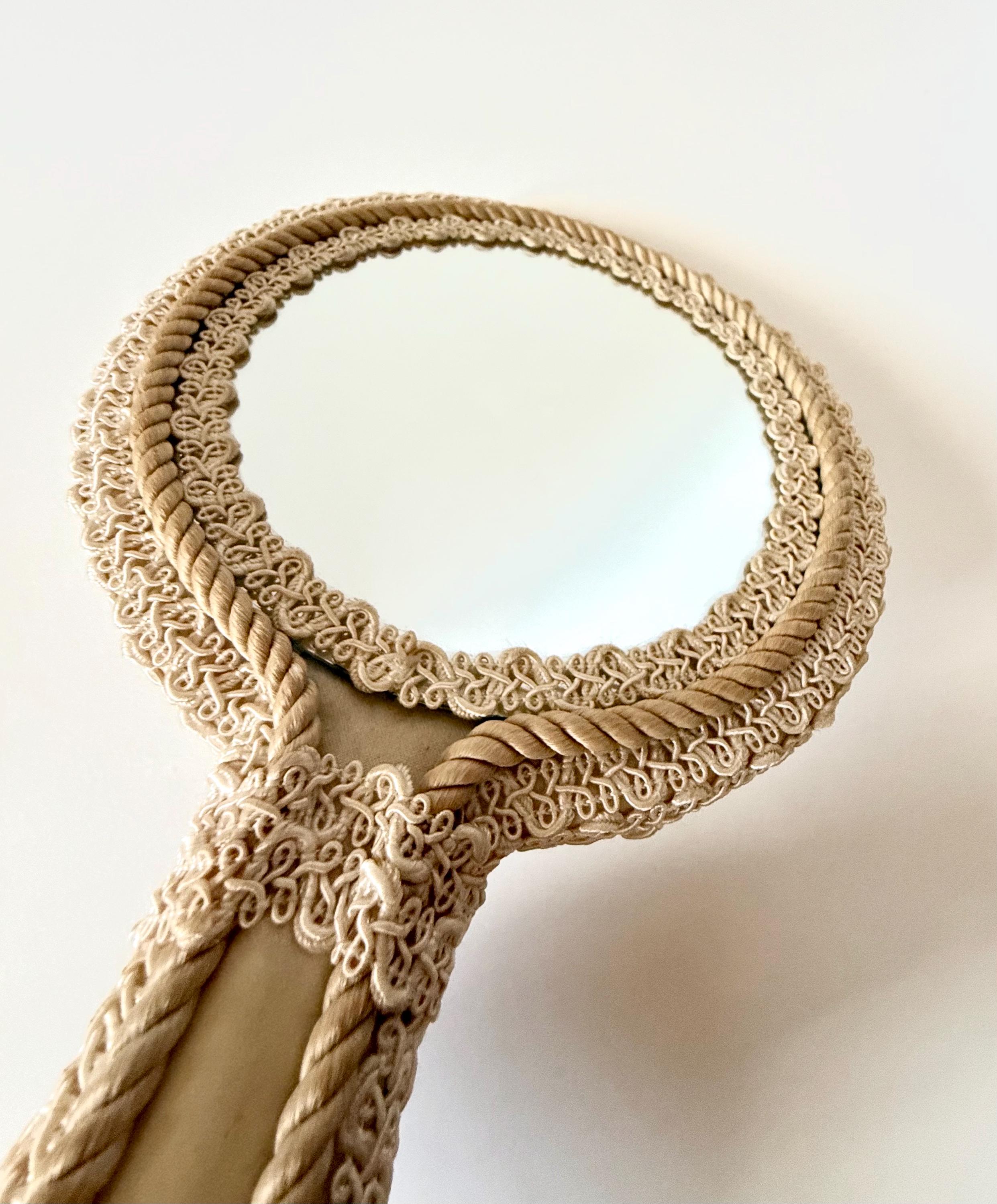 日本製ハンドメイド 高級ミラー アンティーク レース模様 美品 パリの