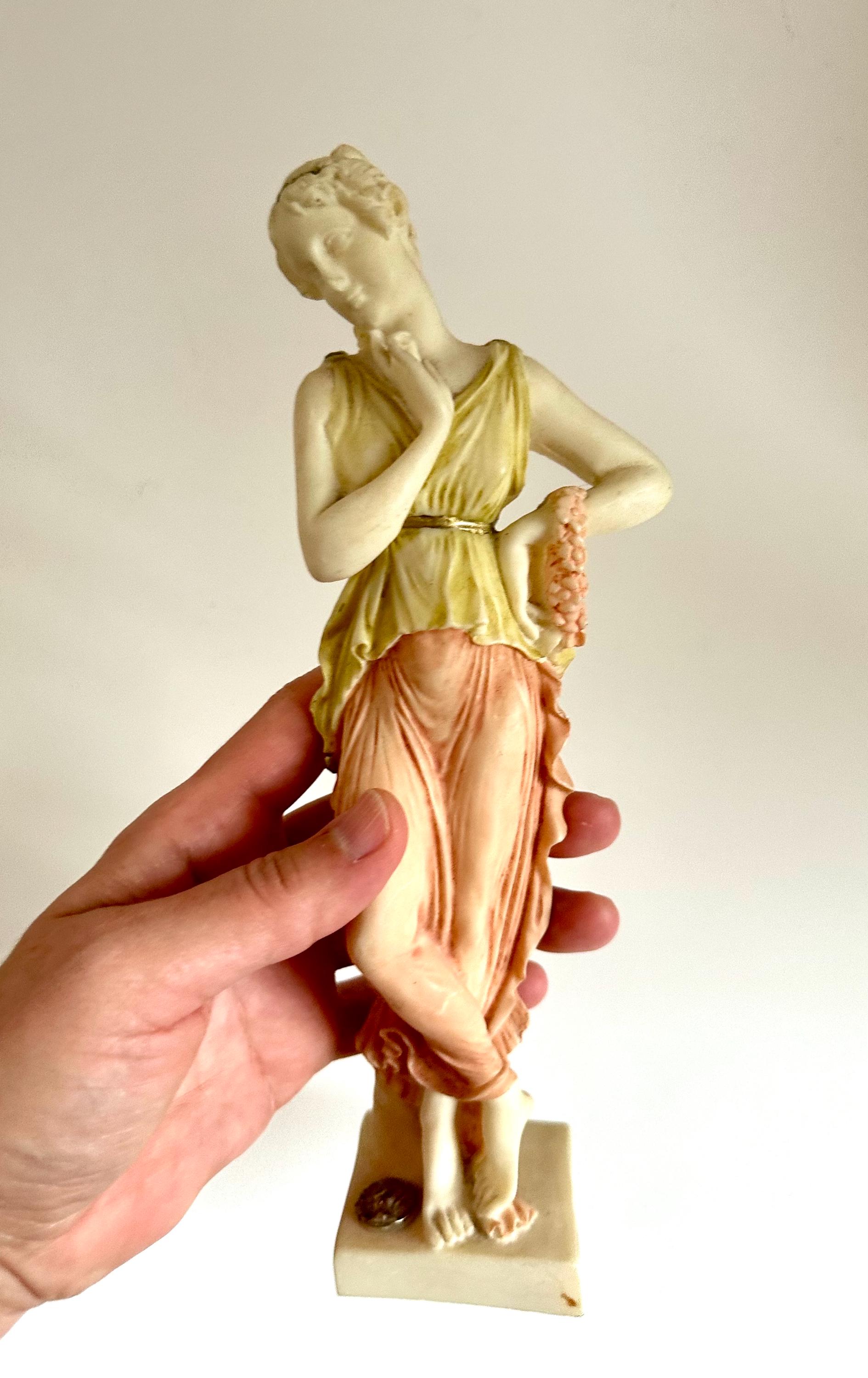 古代ギリシャの女性コレの小さな彫像彫刻 - Etsy 日本