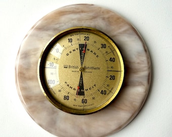 Termómetro Rototherm británico vintage retro de plástico