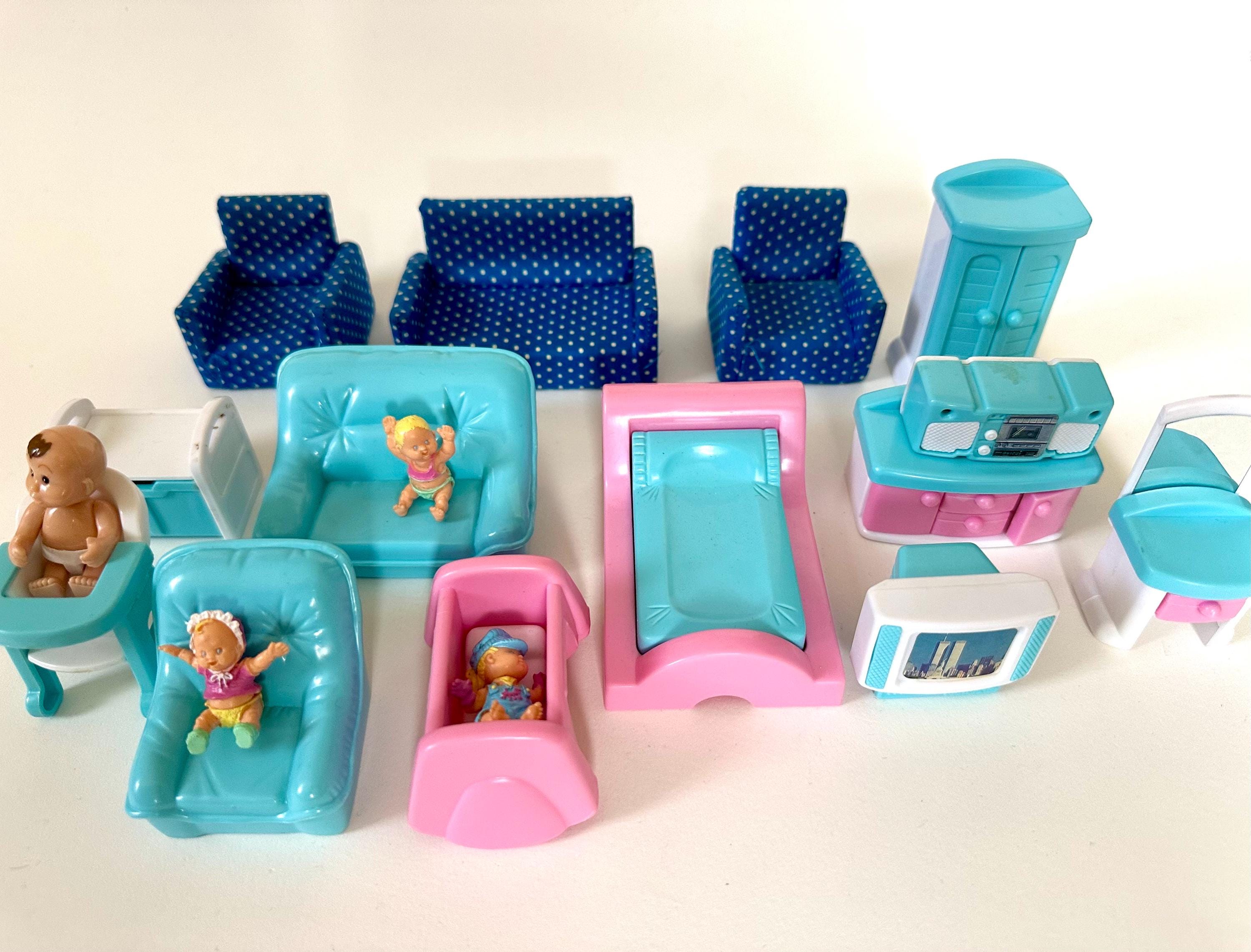 Vintage 1970S KAMENY Doll House Plastic Furniture Girl and Baby - Etsy