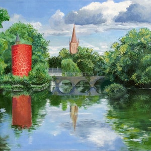 Poertoren minnewater, Bruges - Limited edition art print