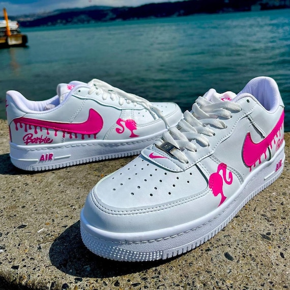 Barbie Air Force 1 Custom Barbie Custom Shoe Barbie AF1 Etsy México Barbie Air Force 1 Custom Barbie Custom Shoe Barbie AF1 Etsy México