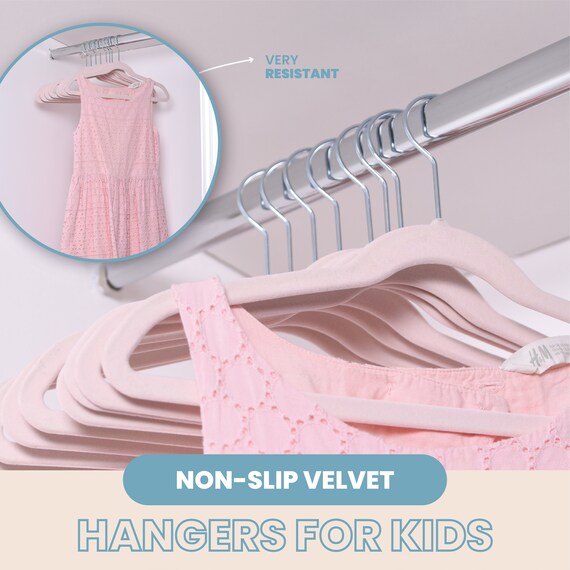 Pink Velvet Hangers Kids X 10 Unit 