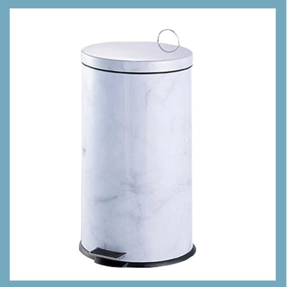 Simil Marble Stainless Steel Trash Can 30 Liters/7.9 Gal Etsy