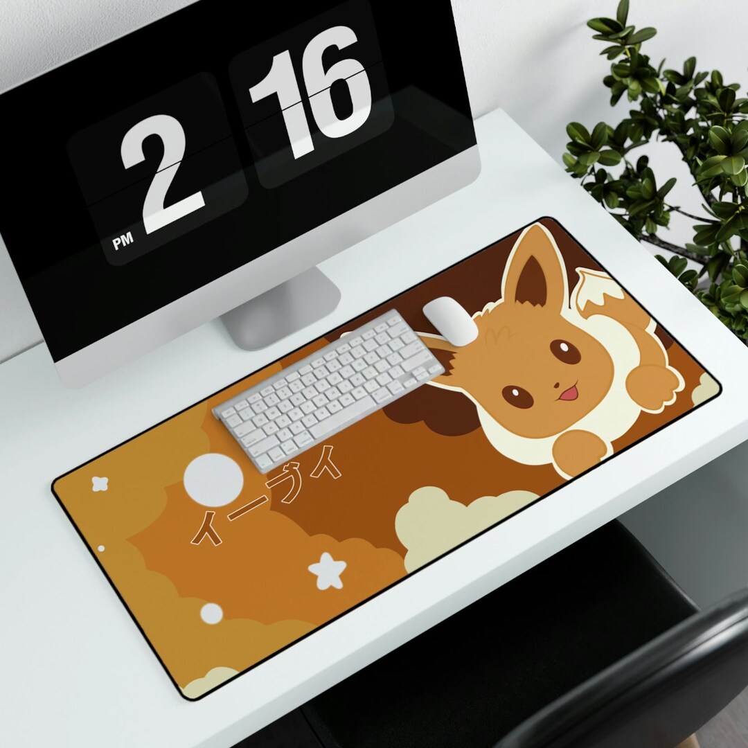 Eevee Mouse Pad Pokemon Desk Mat Gift for Men Women Gaming - Etsy