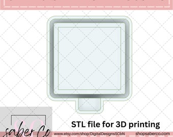 4 inch square Freshie mold STL | instant download | stl file only | 3D printing