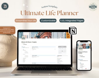 2024 Digital Life Planner, Notion Planner, Customizable Planner Templates, Productivity Planner, Personal Organizer, Habit Tracker Template