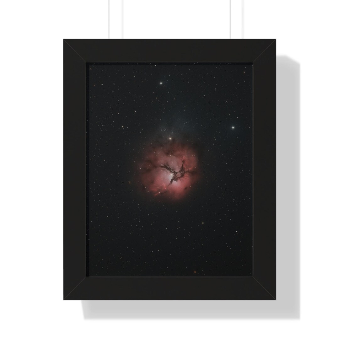 Space Nebula Framed Vertical Poster - Cosmic Wall Art, Galaxy Print ...