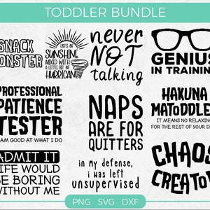 Kleinkind Svg Bundle, Kinder Shirt Design, Mädchen, Junge, Familien Zitat, Schnittdatei für Cricut