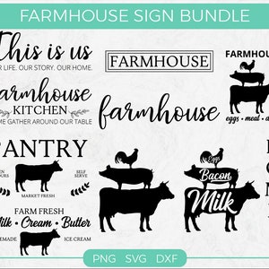 Farm Life SVG Bundle, Bauernschild, Landwirtschaft, Lustiges Zitat und Spruch, Schnittdatei für Cricut