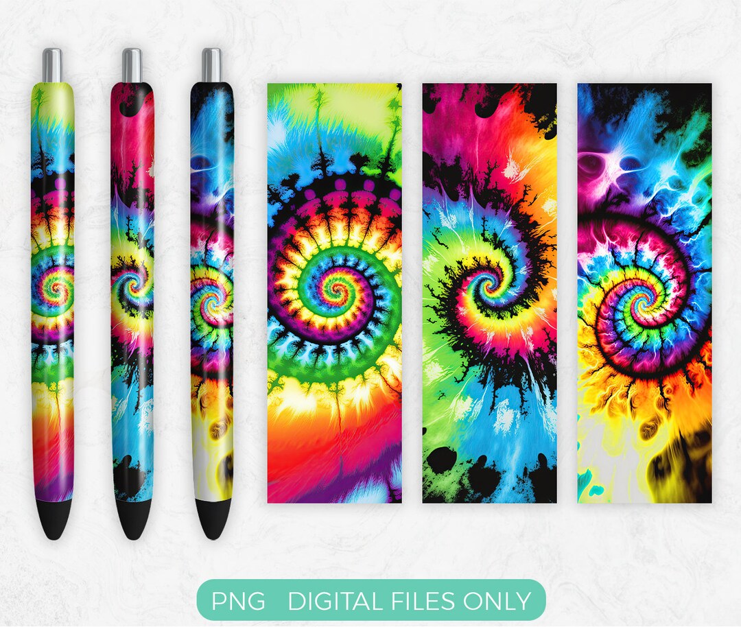 Tie Dye Pen Wrap PNG Sublimation Design, Digital Download - Etsy