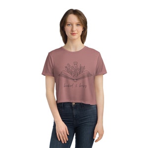 Beschriftetes Cropped T-Shirt