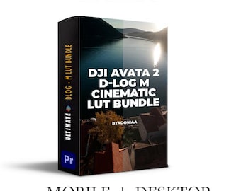 DJI Avata 2 Cinematic LUT Pack – D-Log M Color Presets (Instant Download)
