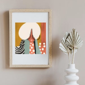 Abstract Boho Art, Digital Download, Colorful Art for Dorm Rooms and Living Areas, Instant Download