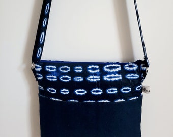 Borsa in cera e denim