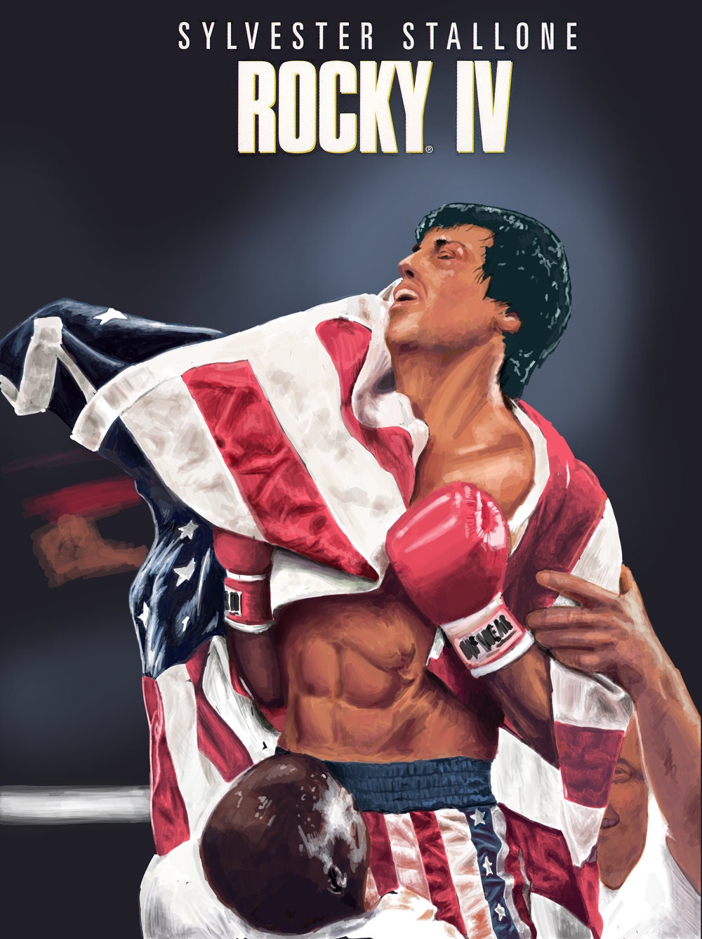Stallone Rocky Iv Poster Etsy