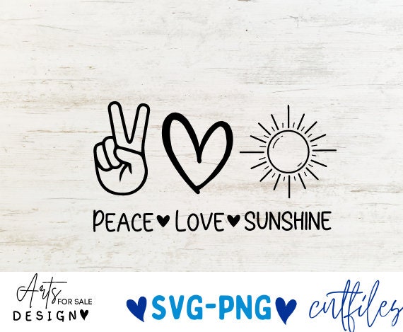 Peace and Love SVG File, Peace Sign SVG Files for Cricut, Peace SVG ...