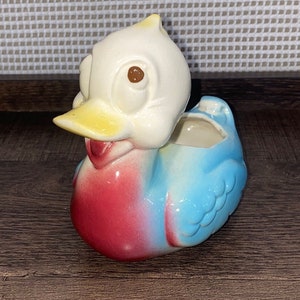 Vintage Ceramic Duckie Shawnee Planter / Vase