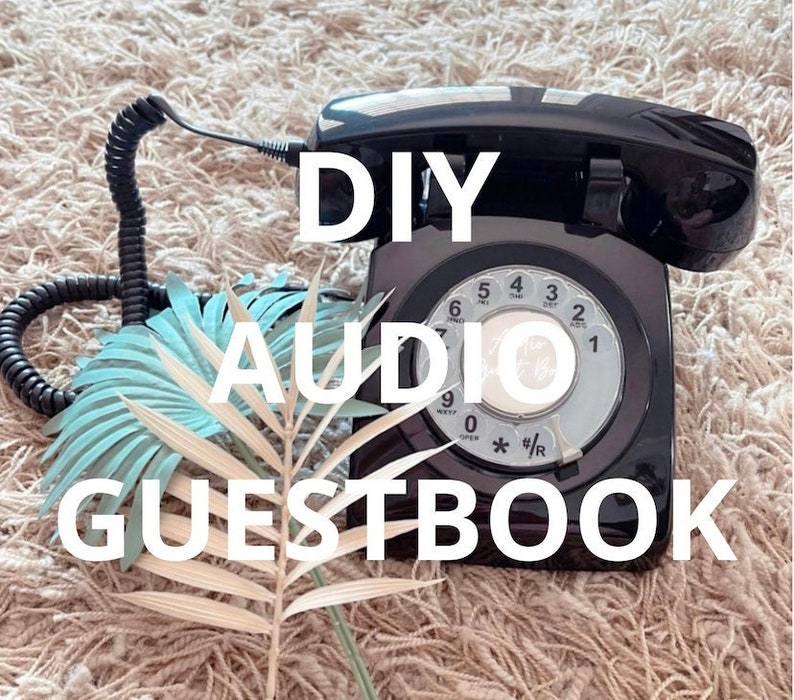 Diy Audio Guestbook Etsy