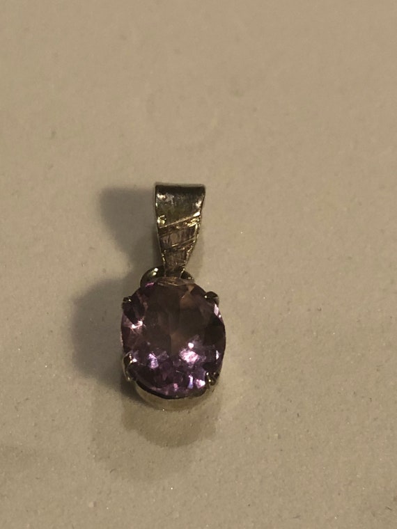 Amethyst  Sterling Silver Pendant - image 2