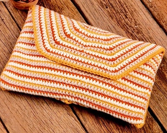 Clutch bag CROCHET PATTERN, purse accessories, pouch, easy crochet