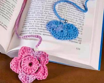 Crochet Bookmark Pattern: Heart & Flower Designs (PDF Pattern)