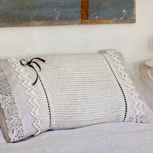 Pillowcase CROCHET PATTERN, pillow decor, bedroom clothes, covers, motif for blanket, placemat, curtain
