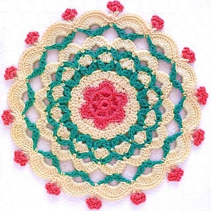 Doily Crochet Pattern Mandala Crochet accessories Crochet Rug Table decor