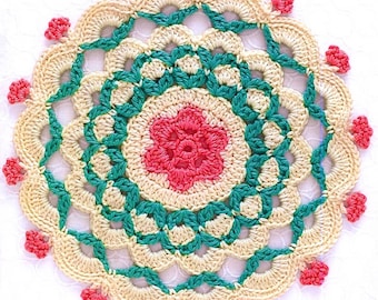 Doily Crochet Pattern: Mandala Table Decor (PDF Pattern)