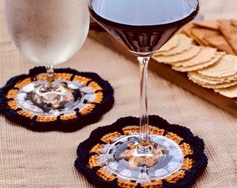 Coaster CROCHET PATTERN, crochet mug rug, easy crochet, crochet table accessories