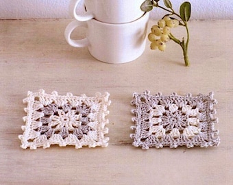 Granny Square Crochet Coaster Pattern: Motif for Rug, Bag, Blanket (PDF Pattern)