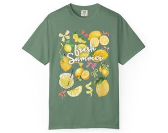 Fresh Summer Lemonade Unisex T-Shirt | Beachwear, Summer Essential, Citrus Graphic Tee, Gift for Her, Casual Outfit