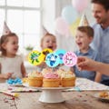 Robocar Poli Cupcake Toppers: Party Decorations (Digital Download)