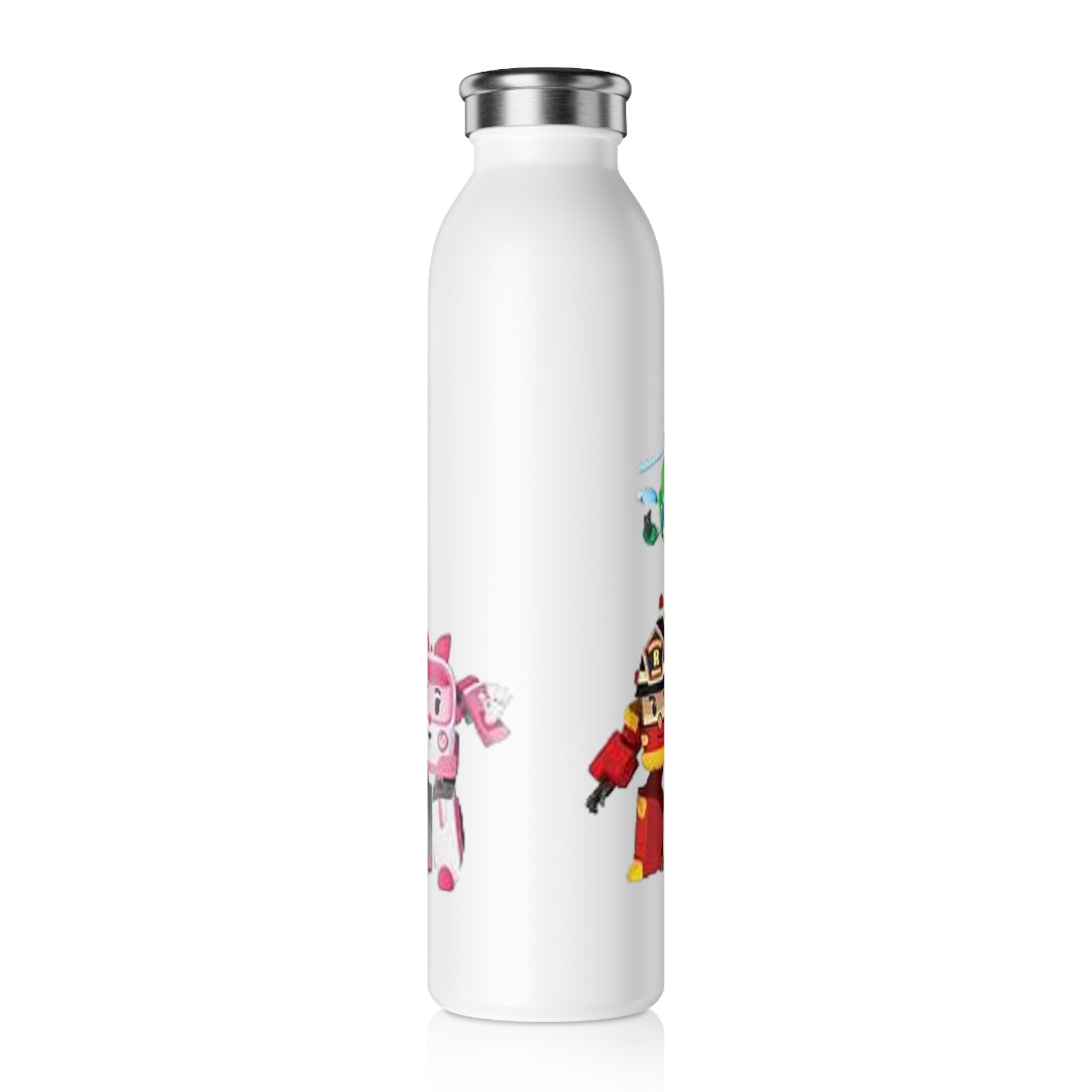 ロボカー・ポリー ウォーターボトル：20オンス 断熱キッズスポーツ