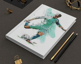 Hardcover Journal | Custom Hardcover Journal | Custom Sports Journal | Custom Boys Notebook | sports lover Journal | Soccer Player Notebook