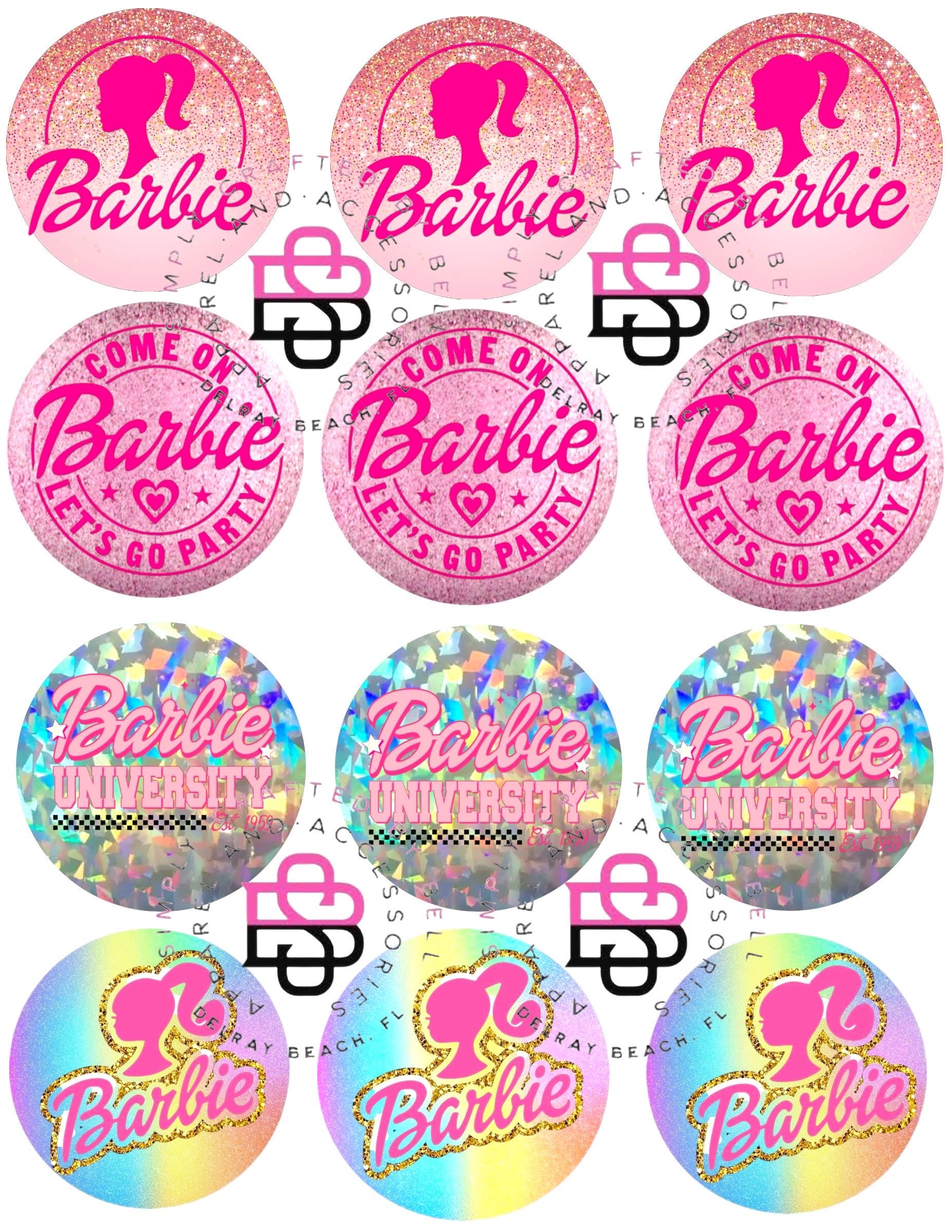 Iconic Doll Cupcake Toppers Blonde Doll Cookie Toppers Pink Girl Printables Birthday Decorations Party Decor Etsy Canada