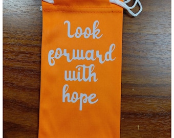 Handmade Affirmation Microfiber Pouch: Unique Inspirational Gift