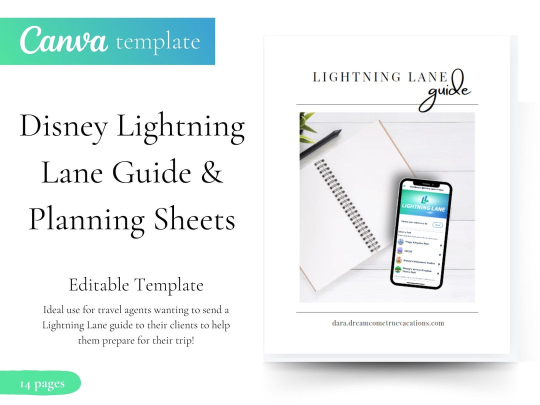 Lightning Lane Guide & Planning Sheets - Etsy