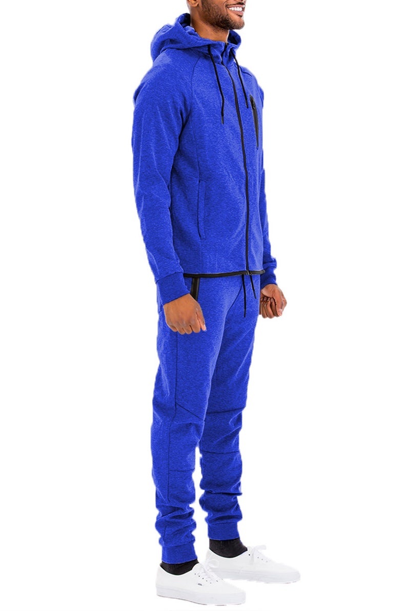 Unisex Royal Blue Dynamic Tech Track Suit Zip up Jacket and Jogger - Etsy